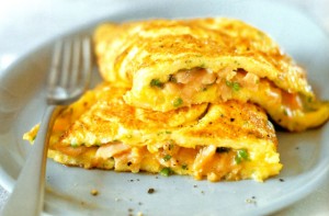 smoked salmon omelette 300x197